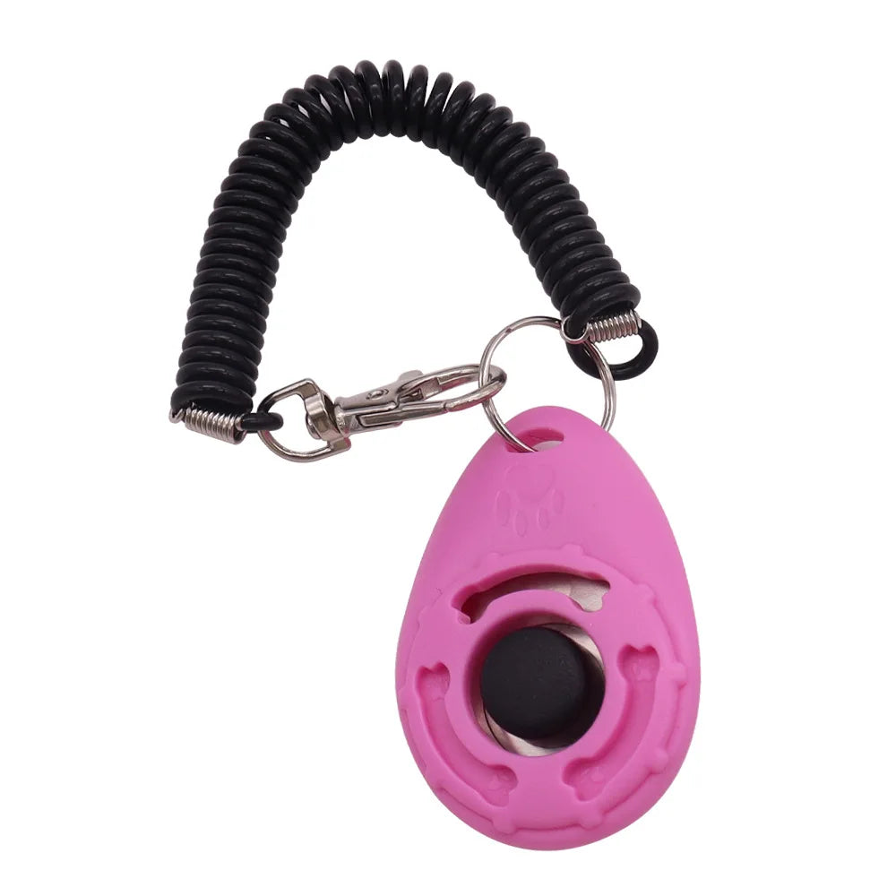 Dog Training Clicker Pet Cat Dog Click Trainer Various Style Aid Adjustable WristStrap Sound Key Chain Dog Repeller Pet Product