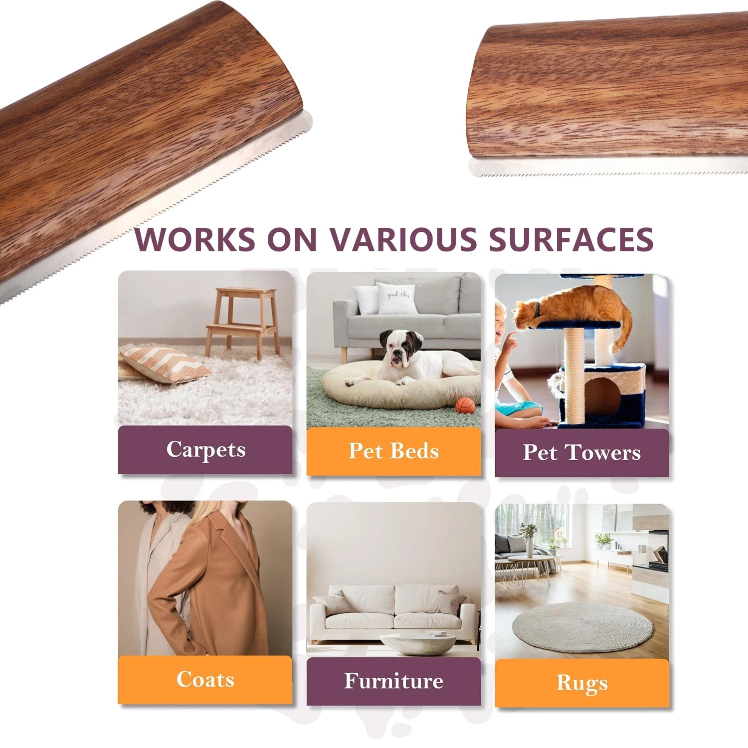 Pet Hair Removal Brush Livestock and Horse Brush, Cow Brush, Pet Hair Removal Tools, Cat Beauty Products, Hair Removal Dog Brush