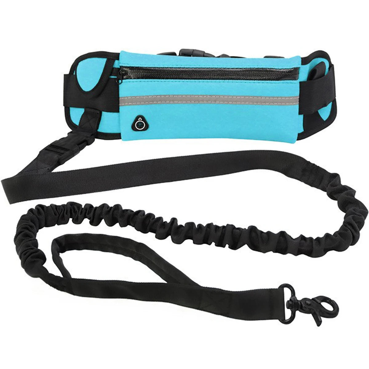 Hands Free Dog Leash Reflective Leash with Waist Bag Dog Traction Rope Retractable Elastic Belt for Running Walking Pet Products