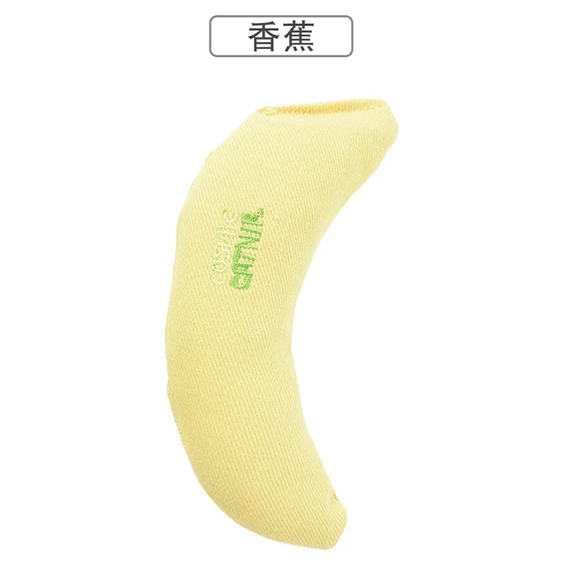Durable Canvas Banana Cat Toy Filled with Natural Catnip Self-Play Entertaining Puzzle Toy for Indoor Cats Pet Products