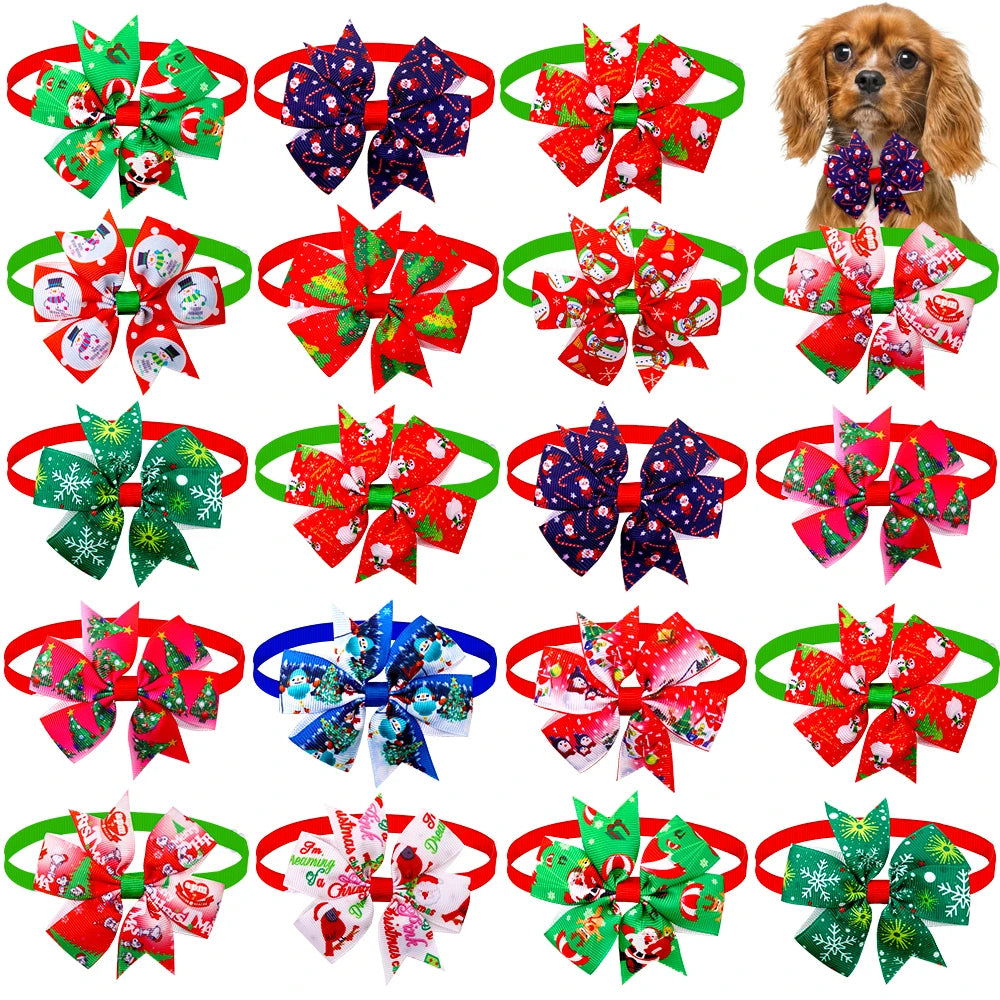 Handmade Bulk Pet Dog Bow Tie Bright Dogs Pets Accessories Cute Pet Dog Bowties Dog Grooming Products Pet Shop Dog Supplies