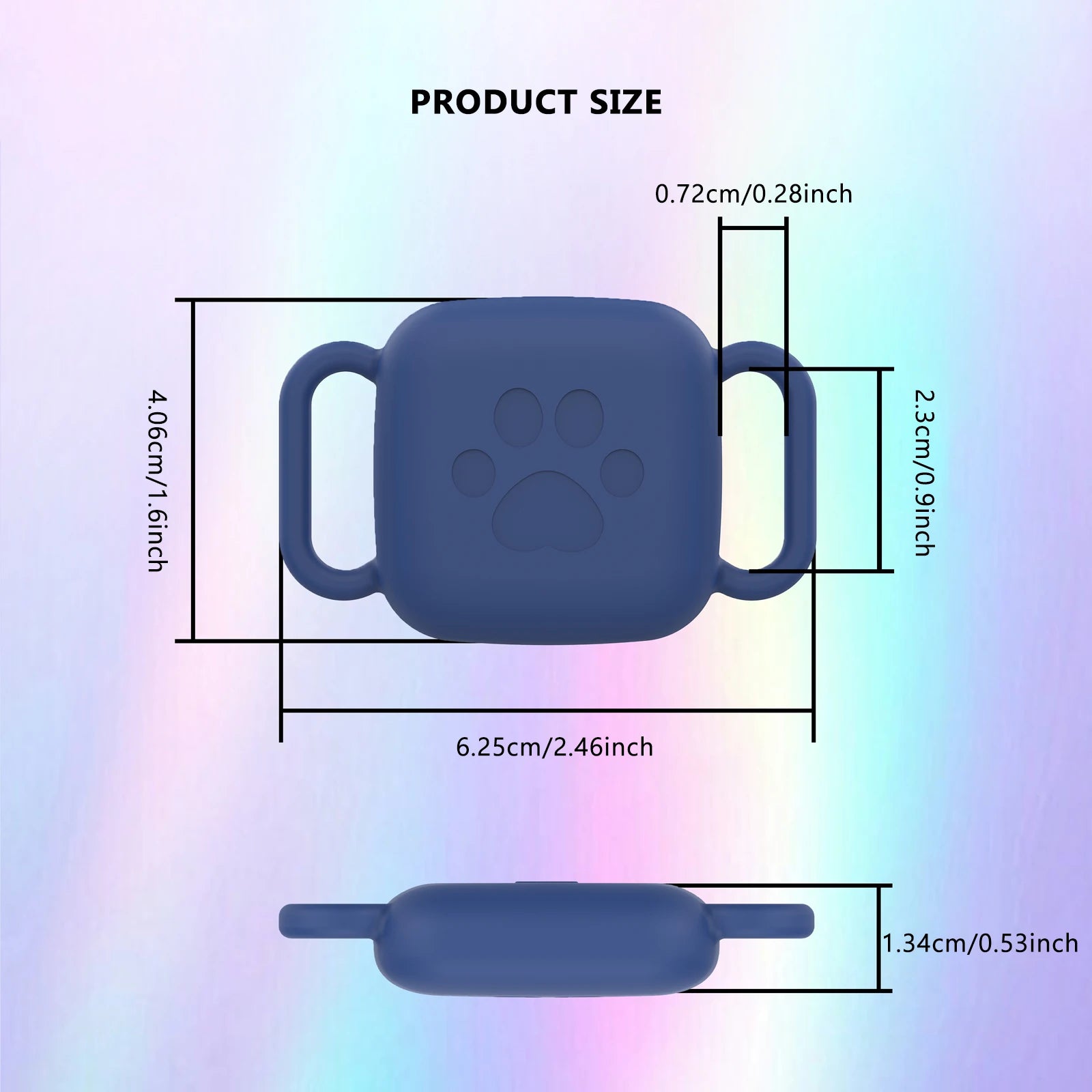 Silicone Case Dog Collar Holder for Tile Mate 2024, Scratch Resistant, Lightweight and Anti-Lost Tracker Cover Accessory for Pet