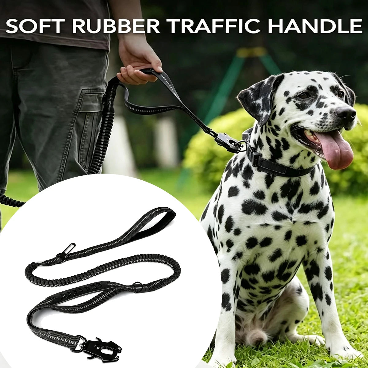 Reflective Explosion-proof Leash for Large Dogs Lead Dog Harness Set Pet Products Accessories Retractable Long Double Collar Tow