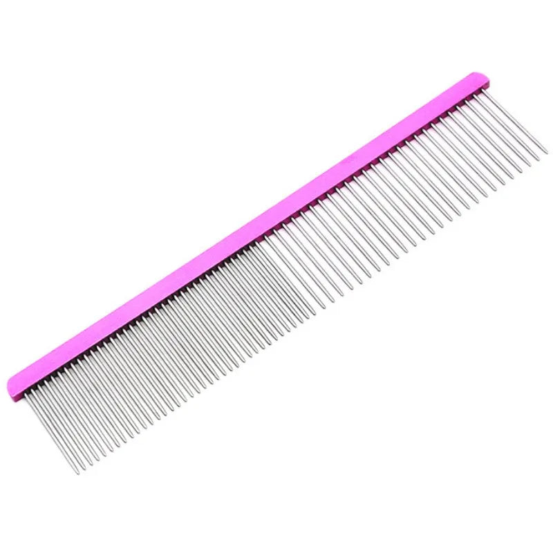 Dog Comb Stainless Steel Dog Brush Pet Grooming Massage Dogs Comb Brush Double Teeth Dogs Combs Cat Hair Remover Pet Products