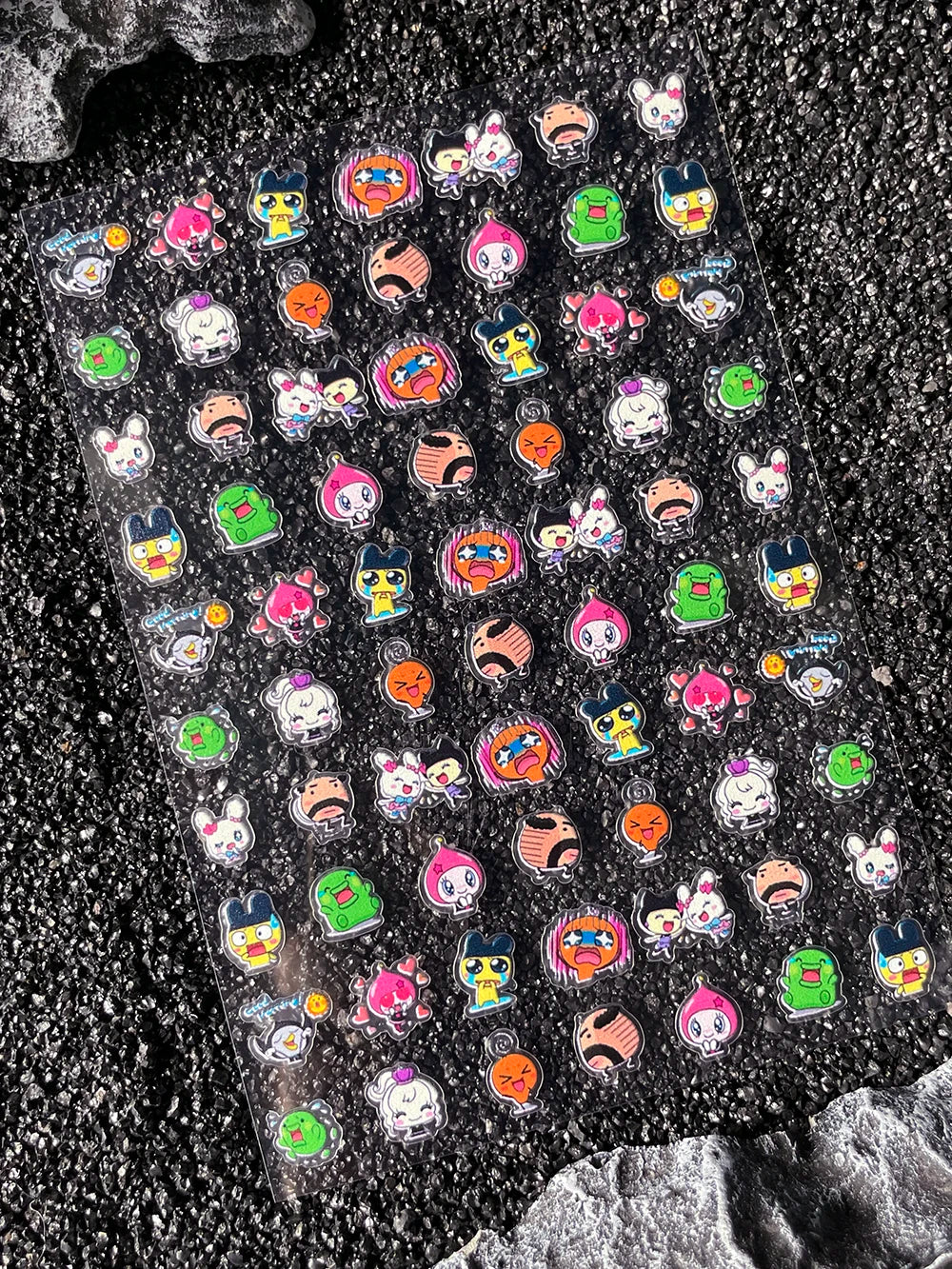Cartoon Cute Electronic Pet DIY Handmade Scrapbook Nail Sticker Decal Decoration PVC Waterproof Stationery Box Phone Case Sticke