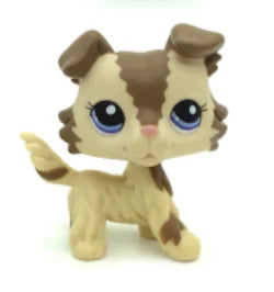 Rare Animal Pet Shop LPS Toy White Cat Original Picture Shepherd Cocker Spaniel Great Danish Kid Children Toy Gift