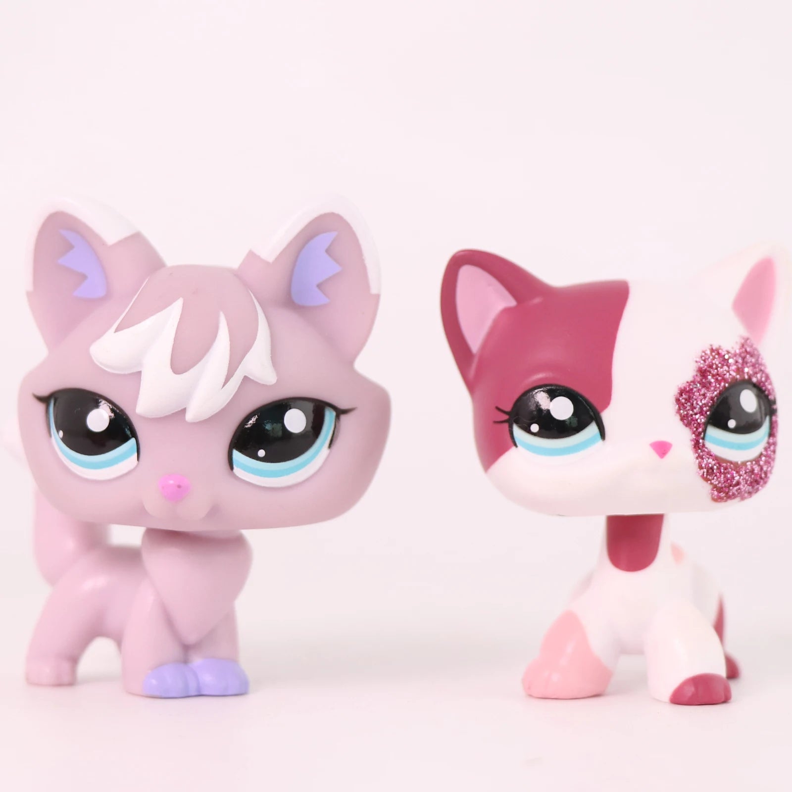 LPS Mini Pet Shop Pet Bobble Head Toy Rare Shorthair Cat with Accessories Collectible Gift for Child Cute Animal Toys