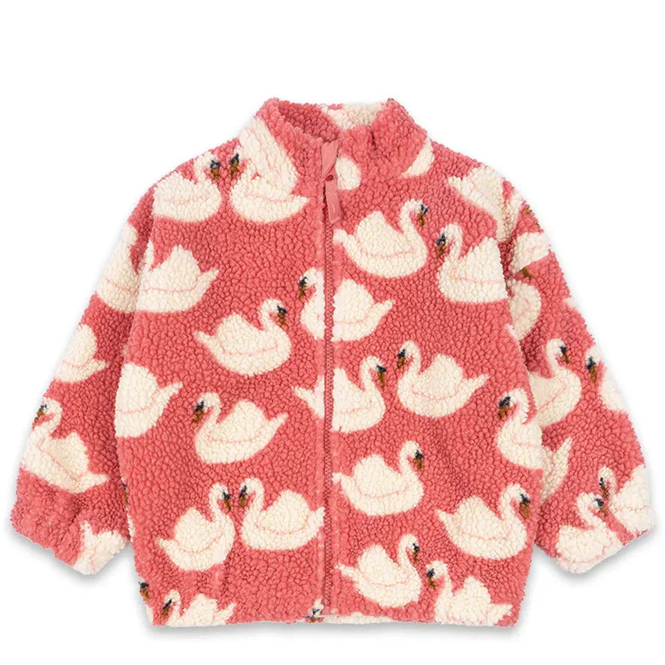 2025 Autumn KS Toddler Girls Lambswool Cats Jacket Boys Cartoon Cotton Fleece Outwear Coat Kid Winter Clothes Child Beetle Coats