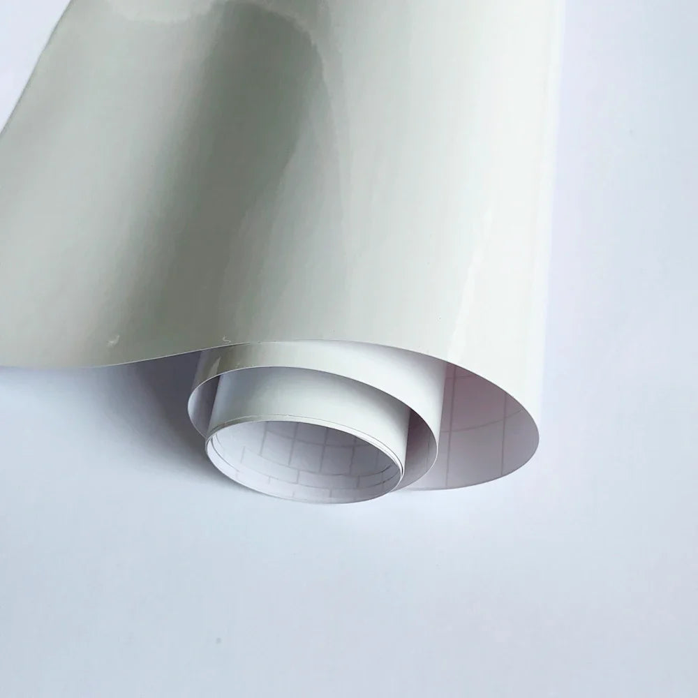 Car Wrapping Vinyl Film Arctic White PET Car Sticker Bubble Free Film DIY Decal Auto Accessories Exterior Interior Decoration