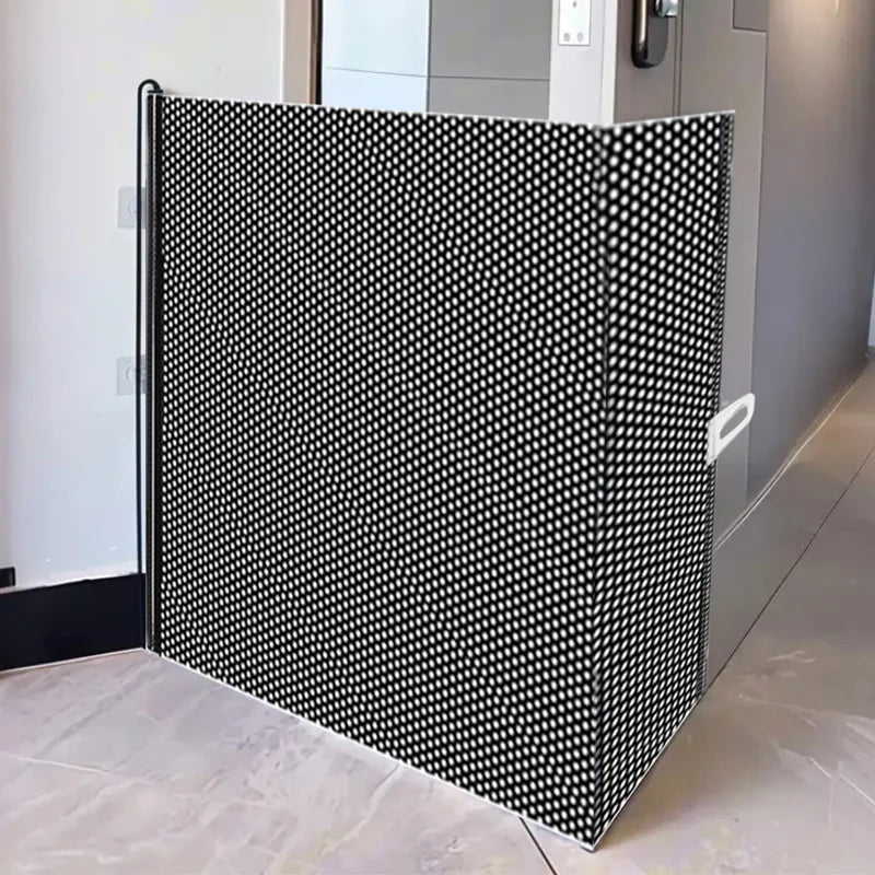 Retractable Pet Gate Screen Door-Stair Gates for Dog Cat Portable Dog Gates with Reinforced Strip Design to Prevent Crawling