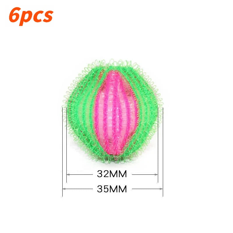 6/12pcs Reusable Washing Machine Balls, Pet Hair Lint Catcher, Clothes Filter Laundry Cleaning Accessory