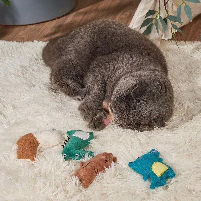 1Pc Cute Plush Toys for Pet Cat Catnip Filled Chewing Bite Game Kitten Products Pet Supplies Sleeping Companion Cloth Dolls