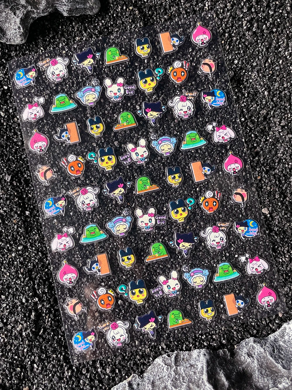 Cartoon Cute Electronic Pet DIY Handmade Scrapbook Nail Sticker Decal Decoration PVC Waterproof Stationery Box Phone Case Sticke