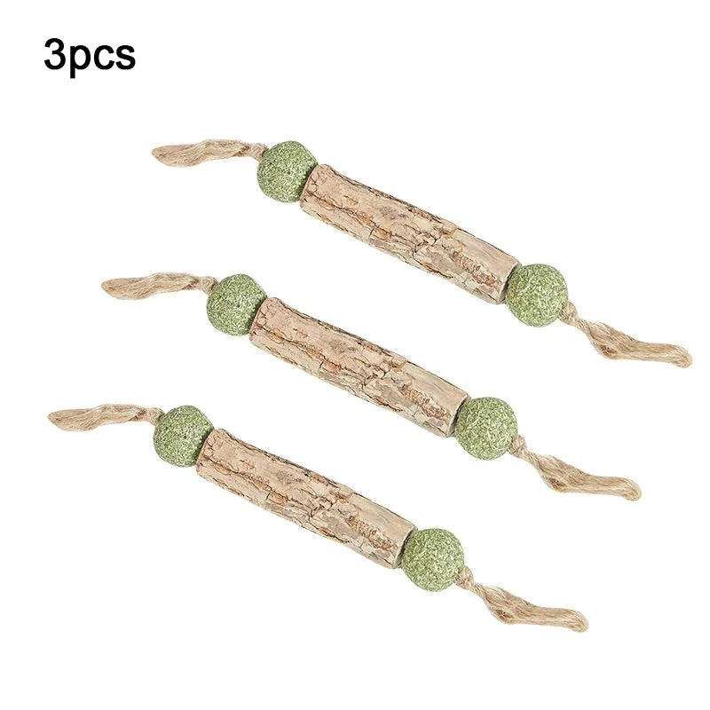3pc Pure Natural Catnip Cat Molar Teething Stick Cat Cleaning Teeth Silvervine Fruit Matatabi Cat Snack Stick