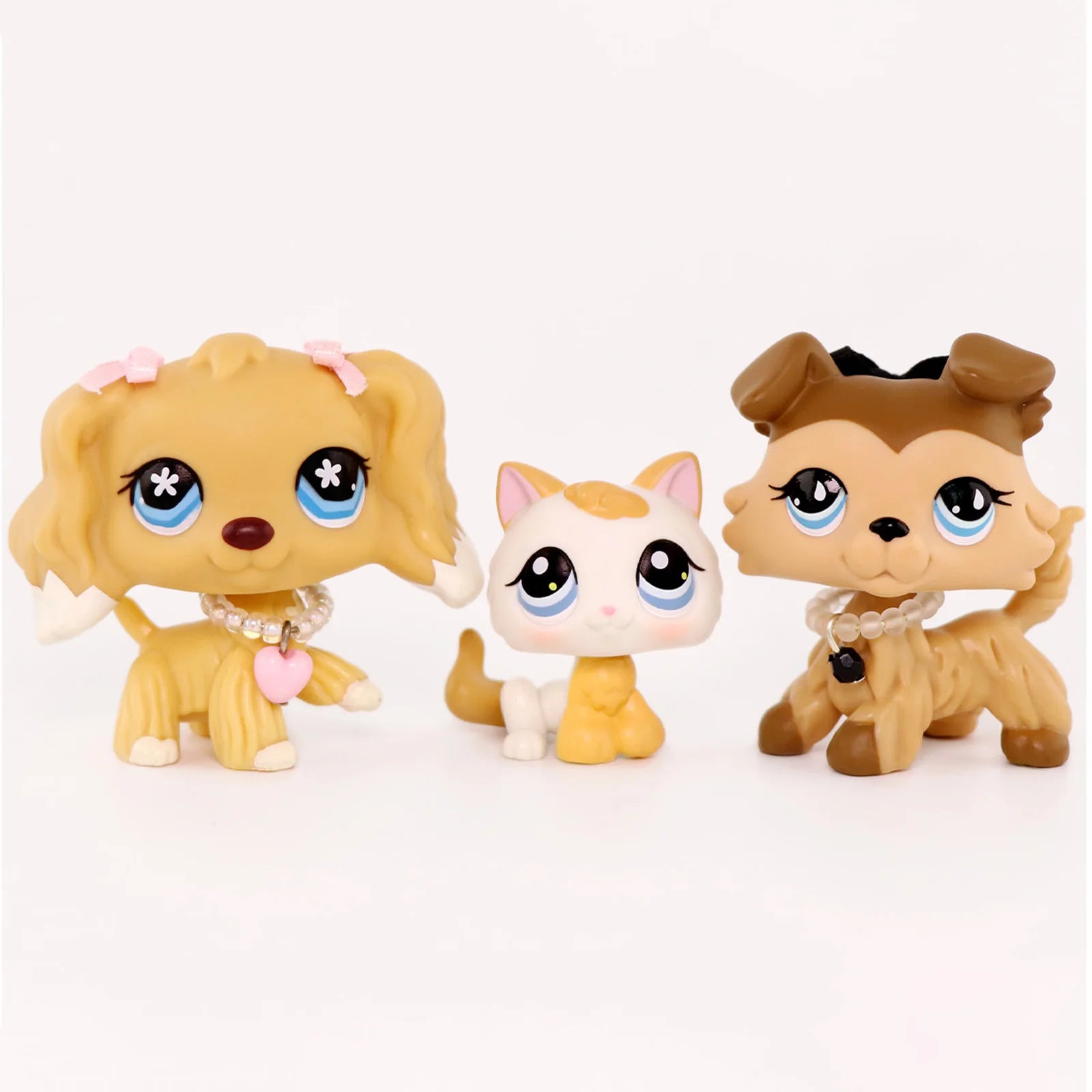 LPS Minilpsshop Rare Pet Shop Bobble Head Toy Cute Great Dane Collie Dachshund Dog Spaniel Puppy Pets for Kids
