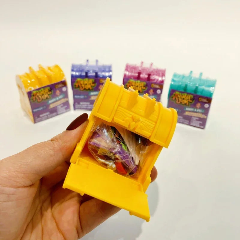 Animal Jam Adopt A Pet Treasure Chest Series Blind Box Toy Cute Animal Models Mystery Box Desktop Decorations Children's Gifts