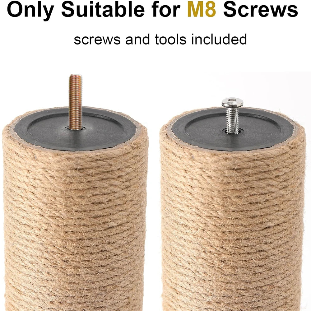 2PCS Cat Scratch Pole, DIY Accessories for Cat Climbing Frame, Suitable for Cat Climbing Frame or Replacing Old and Damaged Cat