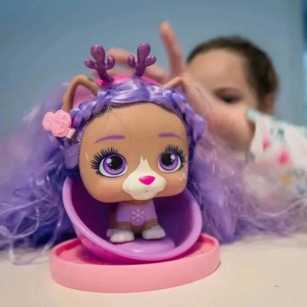 I Love VIP Pets Series Blind Box Cute Exquisite Hairdressing Weaving Toys Surprise Birthday Gift