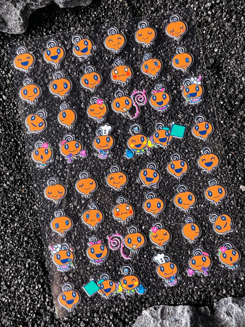 Cartoon Cute Electronic Pet DIY Handmade Scrapbook Nail Sticker Decal Decoration PVC Waterproof Stationery Box Phone Case Sticke