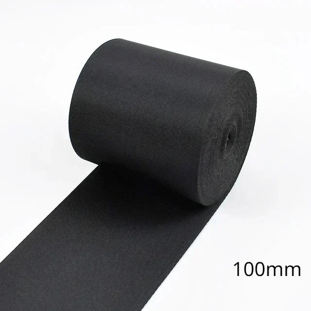 5M 10-100mm Black Nylon Webbing Tape Backpack Strap Pet Collar Safety Belt Ribbon Band DIY Bag Clothing Sewing Accessories