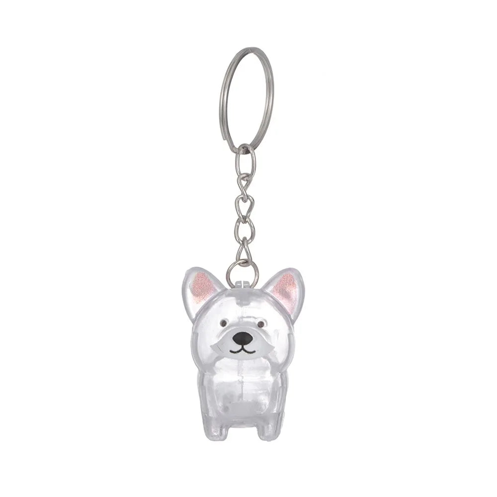 Transparent Dog Fur Storage Pendant Fur Storage Capsule Cute Portable Souvenirs Keychain DIY Accessories Dog Shape Keychain