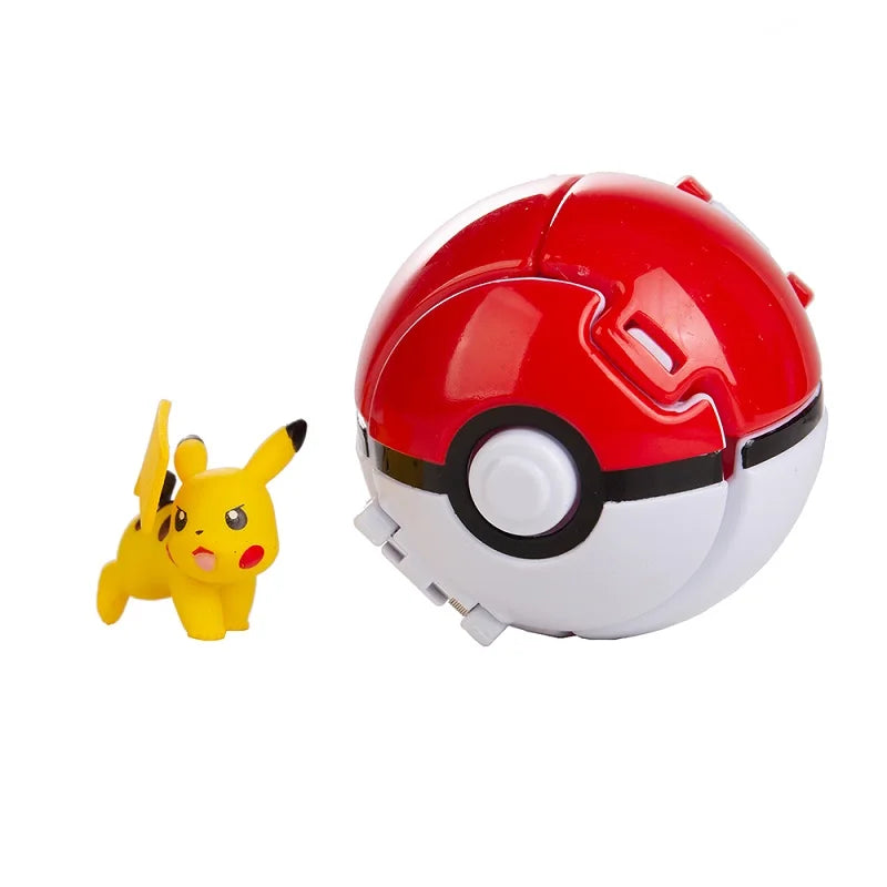 Pokemon Doll Ball Elf Pet Anime Action Doll Pikachu Charizard Mewtwo Bulbasaur Eevee Squirtle Eevee Pokeball Monster Toy Gift
