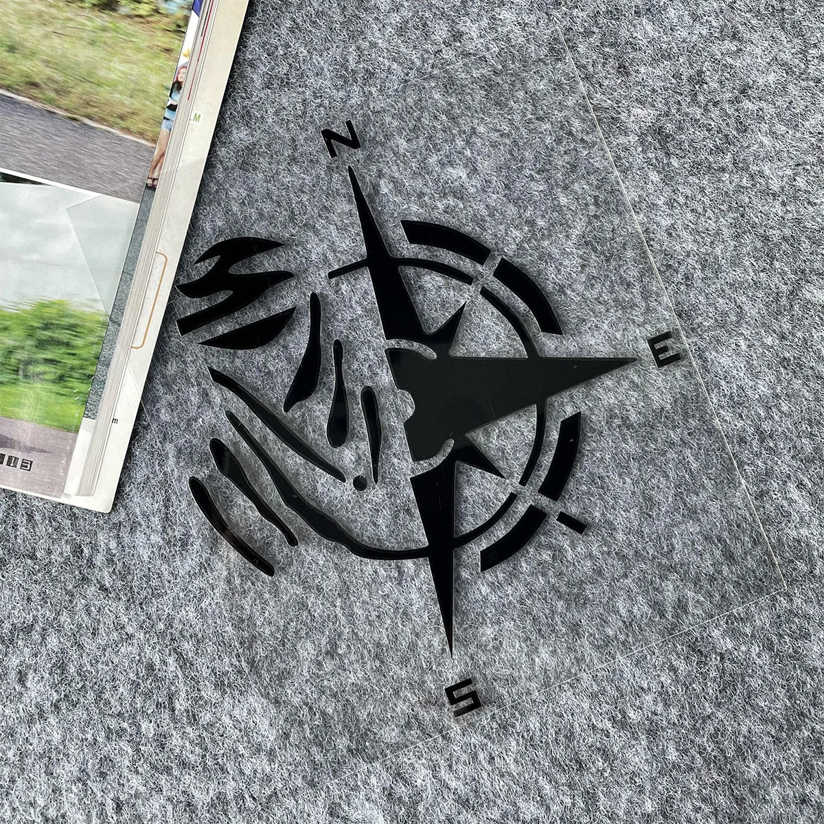 Compass Reflective Vinyl Motorbike Car Stickers Fuel Tank  Helmet Motorcycles Accessories For Voge 900 DSX Yamaha R3 Kawasaki