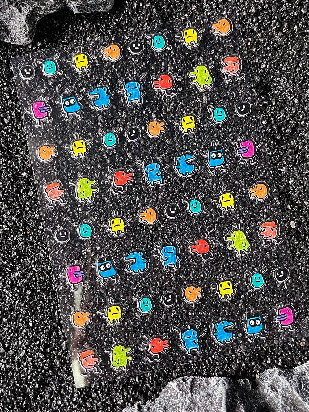 Cartoon Cute Electronic Pet DIY Handmade Scrapbook Nail Sticker Decal Decoration PVC Waterproof Stationery Box Phone Case Sticke