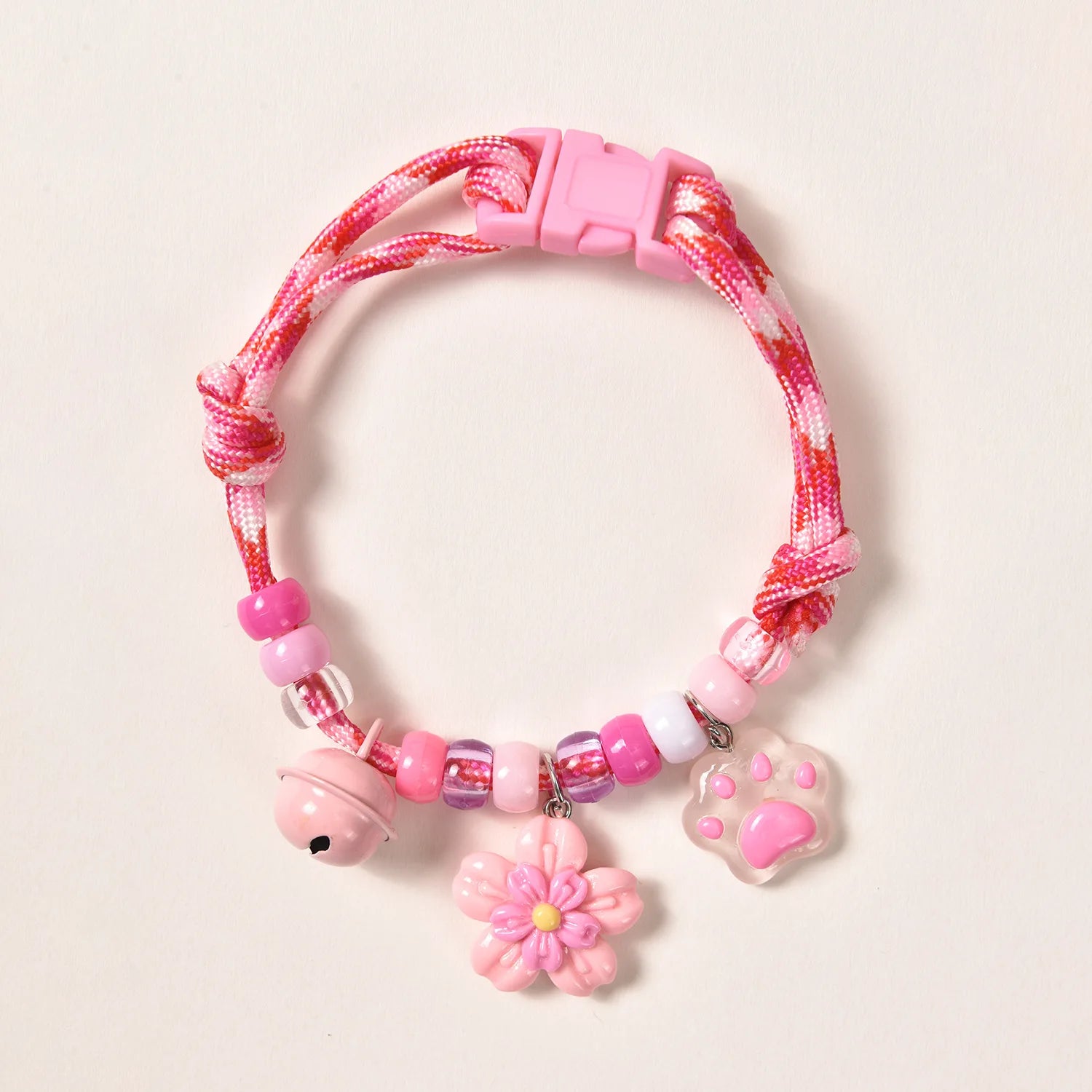 Pet Beaded Necklace Accessories, Skin-friendly Rope Neck Collar, Dog and Cat Bell Collar To Prevent Getting Lost