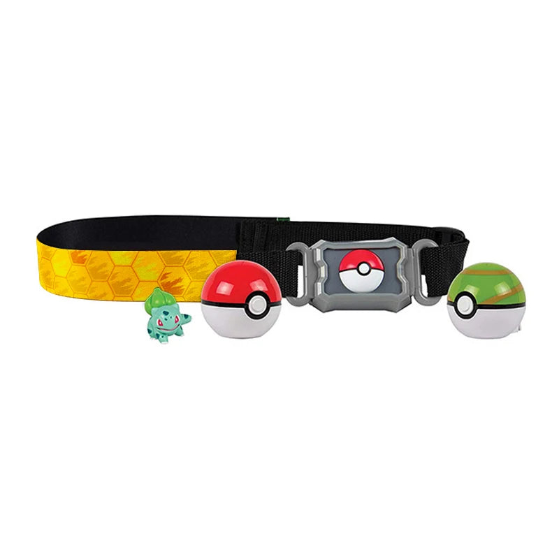 Pokemon Belt Ball Toys Kawaii Pet Elf Pikachu Squirtle Bulbasaur Cosplay Battle Competitive Game Pocket Monster Pocket Ball