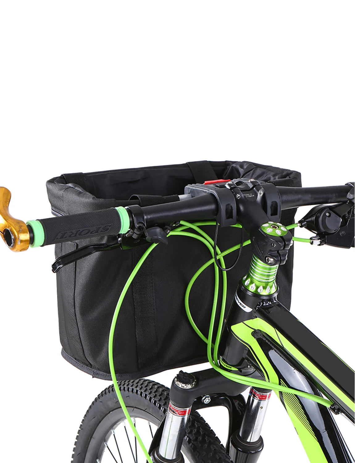 Bicycle Front Basket Removable Waterproof Bike Handlebar Basket Pet Carrier Frame Bag Bikepacking Bicycle Accessories