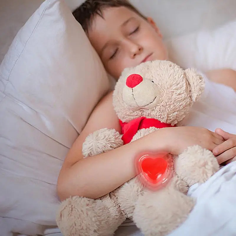 Puppy Heartbeat Box Soothing Hug Toy Dog Simulated Heartbeat Pet Plush Toy Heart-Shaped Heartbeat Box Training Aid Relief Sleep