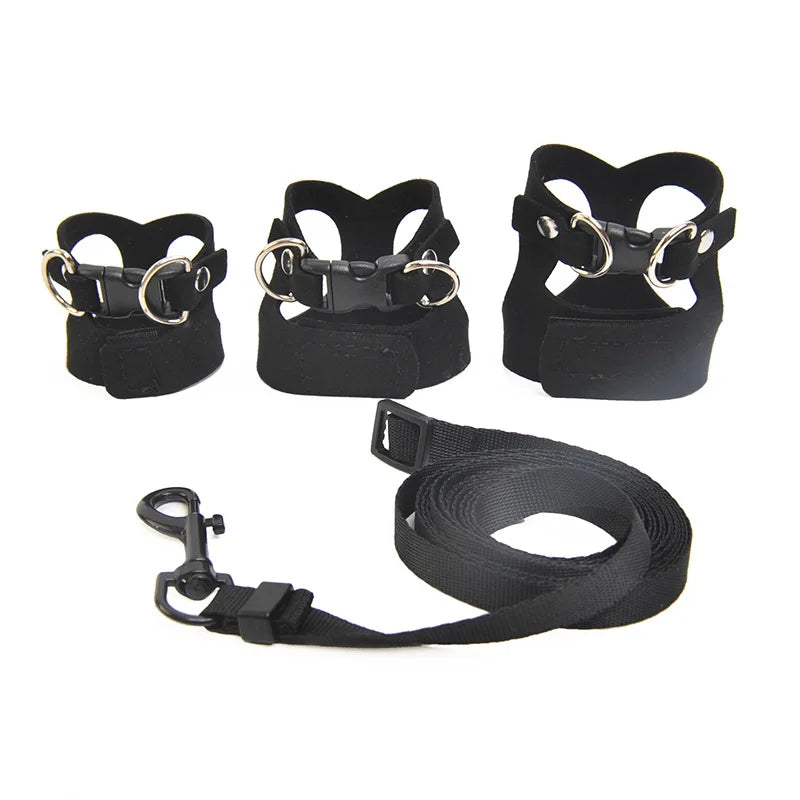 3 Pieces Set Split Lizard Leash Breathable Reptile Harness for Chameleon Squirrel Outdoor Pet Walking Accessory