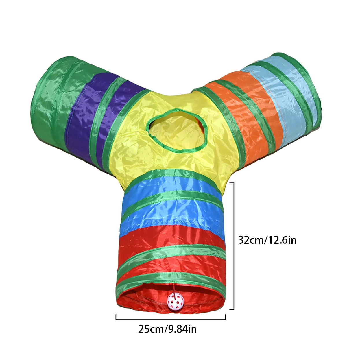 Cat Tunnel Pet Tube Collapsible Play Toy Indoor Outdoor Kitty Puppy Toys for Puzzle Exercising Hiding Training