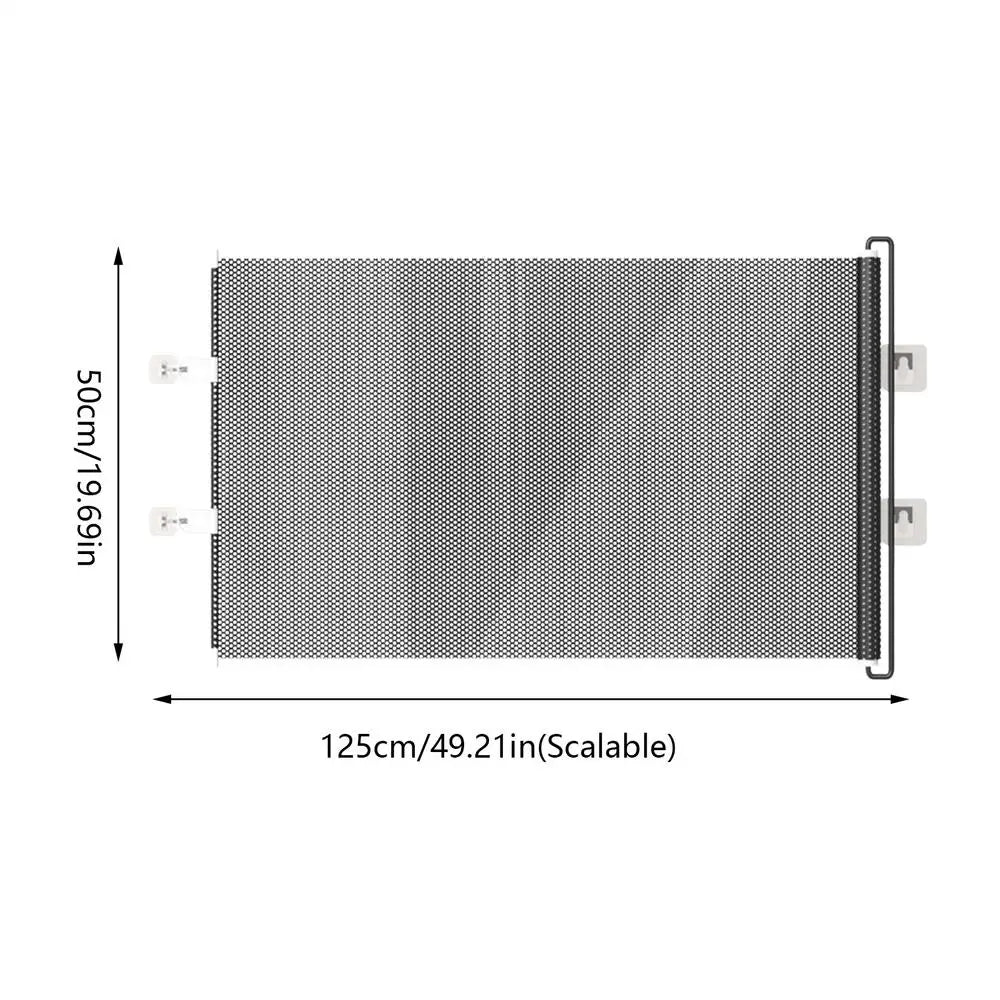 Extendable Gate For Stairs Indoor Dog Retractable Safety Gate Screen Fence Protective Barrier Mesh Screen For Balcony Hallways