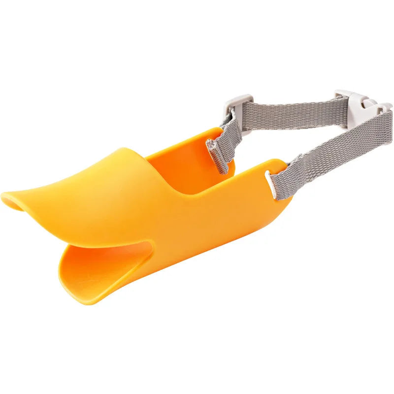 Adjustable Dog Silicone Duck Muzzle Anti Bite Stop Barking Pet Accessory Safe Small to Large Dog Mouthpiece Cover