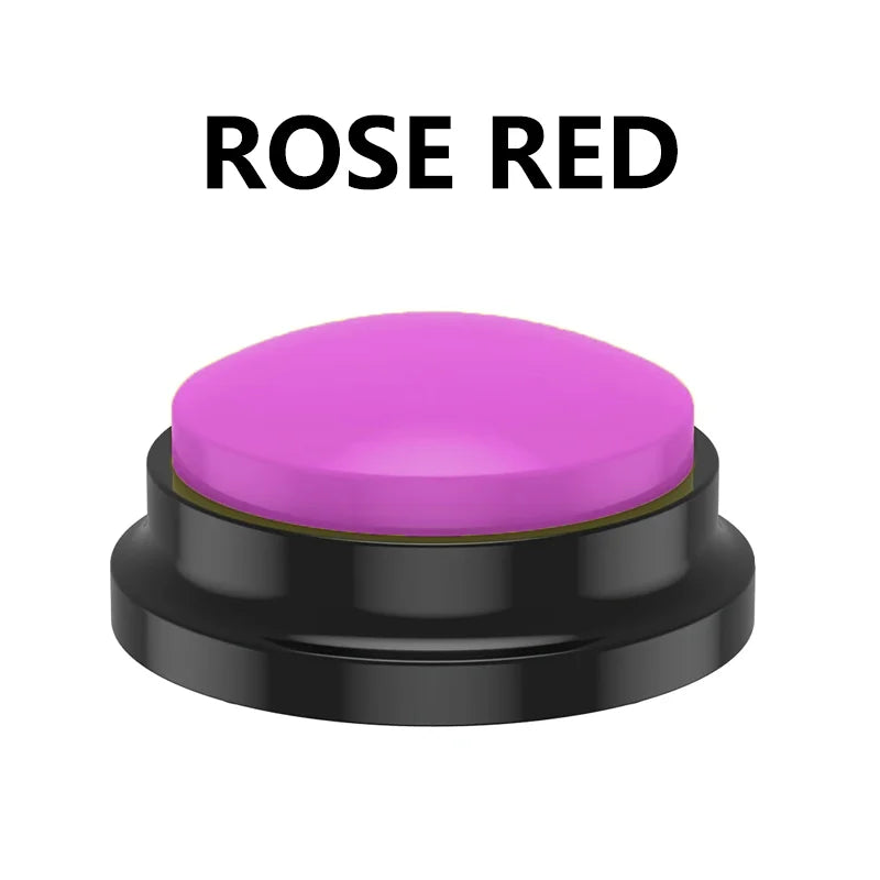 Pet Communication Button, Recordable Talking Training Buzzer, Dog Interaction Toy, Voice Recording Cat Play Button, Durable Plas