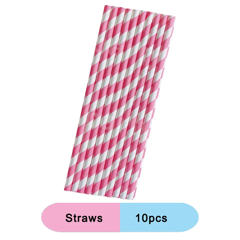 Cartoon Blue Dog Birthday Party Decoration Pink Dog Disposable Tablecloth Cup Bingo plate Baby Shower Kids Favors Party Supplies
