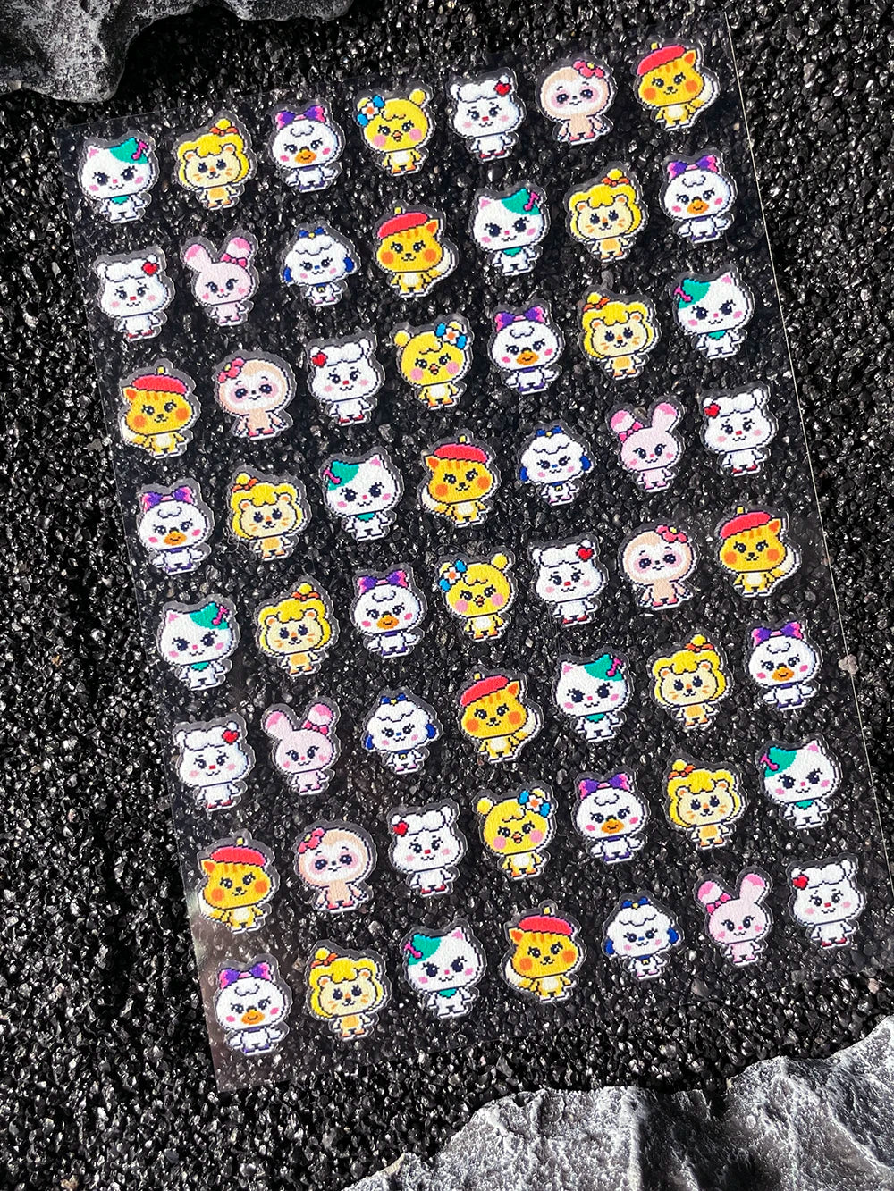 Cartoon Cute Electronic Pet DIY Handmade Scrapbook Nail Sticker Decal Decoration PVC Waterproof Stationery Box Phone Case Sticke