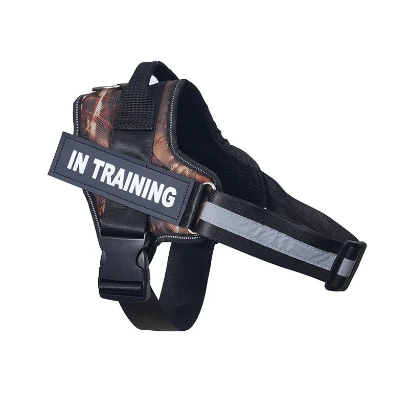 Dropshipping Dog Harness ID Custom patch Reflective Breathable No Pull Pet Harness Vest Training Dog Accessories