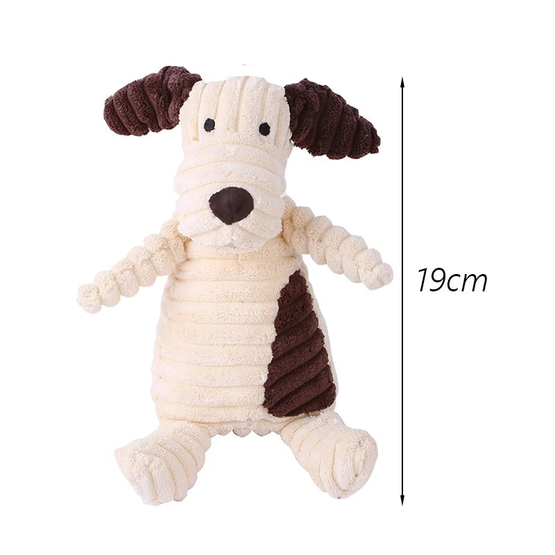 Corduroy Squeaky Dog Chew Toys for Small Medium Dogs Bite Resistant Puppy Toy Squeaker Dog Toys Pets Products Mascotas Supplies
