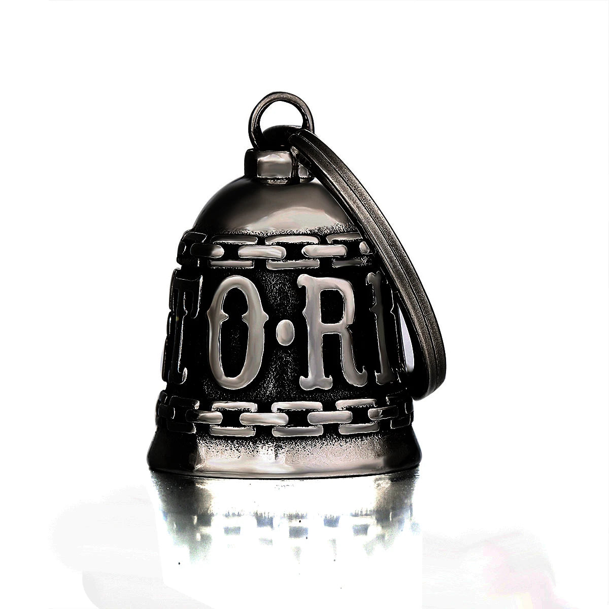 Motorcycle Guardian Bell Key Chain for Riders,Stainless Steel Biker Bells Accessories & Live To Ride for Luck