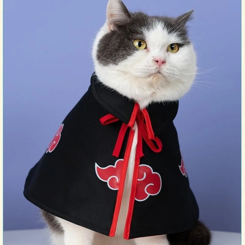 New Anime Haruto Pet Cloak Clothes Pet Cat Dog Cosplay Costume Hokage Uzumaki Akatsuki Photo Props Birthday Fans Gifts Toys