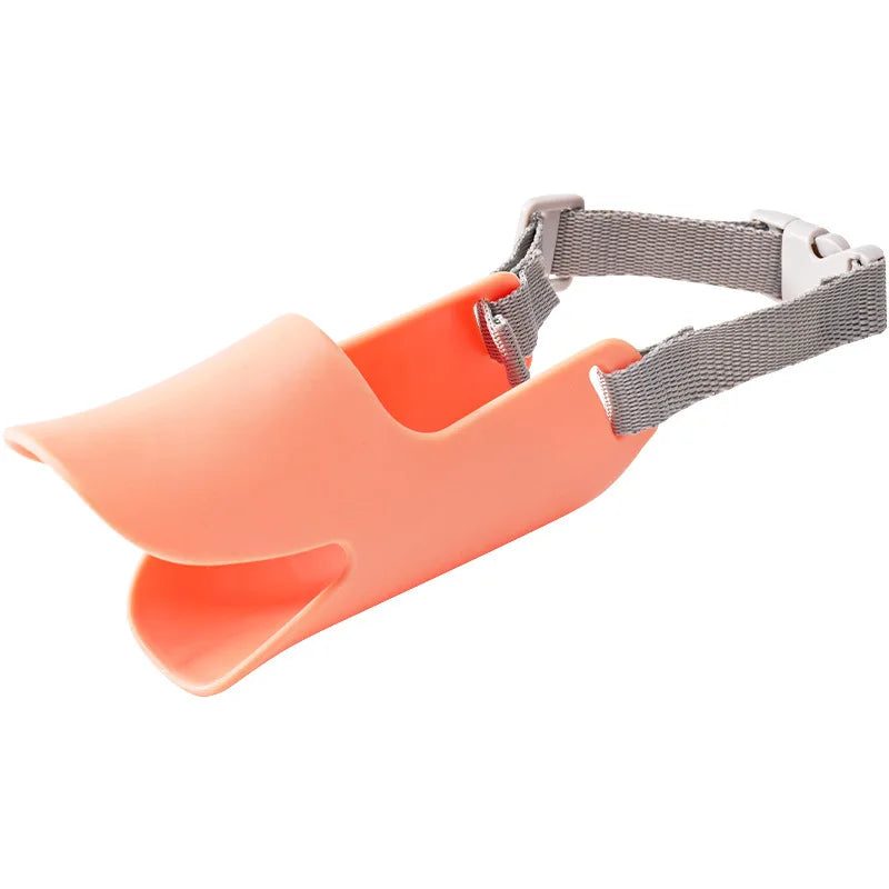 Adjustable Dog Silicone Duck Muzzle Anti Bite Stop Barking Pet Accessory Safe Small to Large Dog Mouthpiece Cover