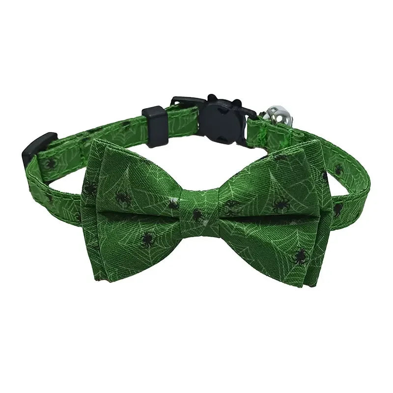 Pet Breakaway Cat Collar Halloween Adjustable Tie Bow Cute Puppy Kitten Collars Rabbit Accessories Products