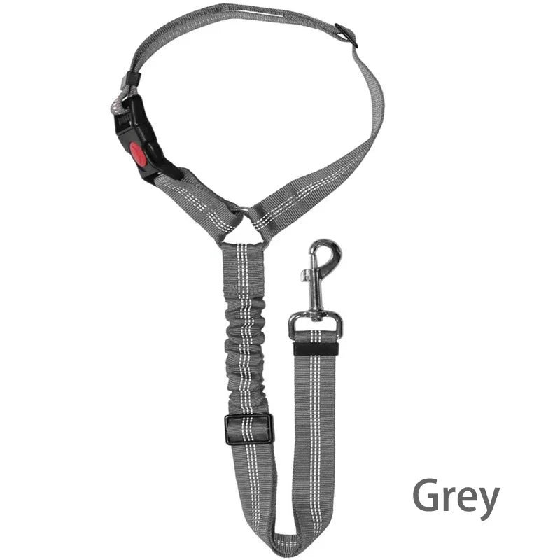 New Solid Two-in-one Pet Car Seat Belt Dog Harness Leash BackSeat Safety Belt Adjustable for Kitten Dogs Collar Pet Accessories