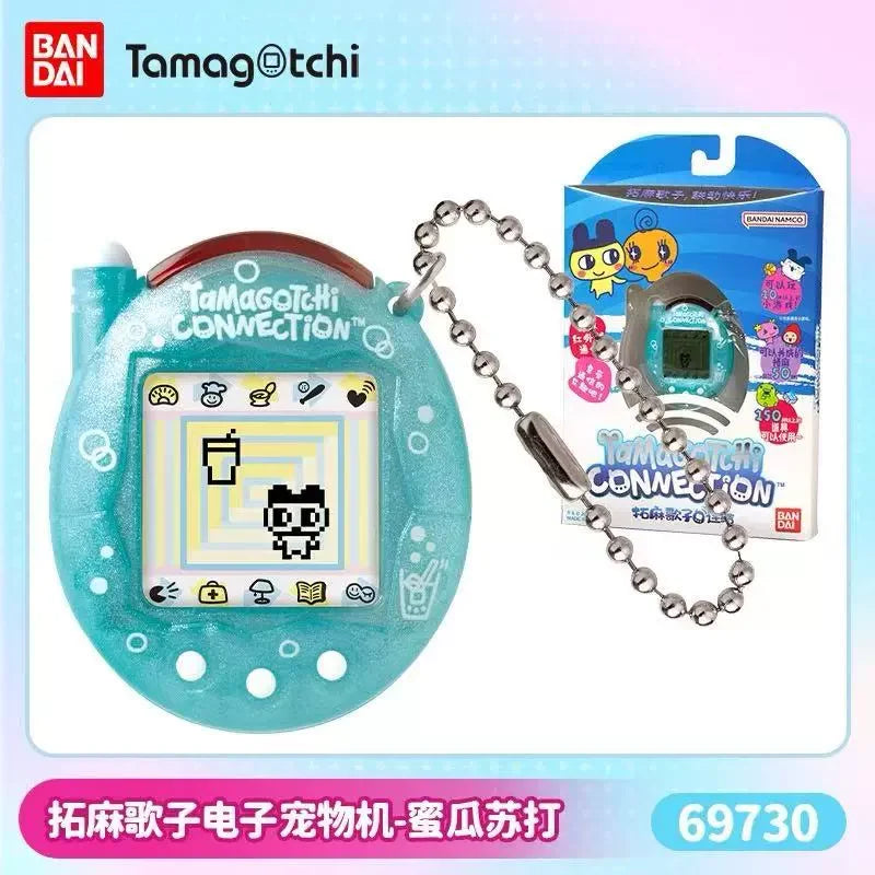 Bandai Tamagotchi Connection V3 Electronic Pet (Linked Ver.) - Elegant Bow/Blue Bubble New
