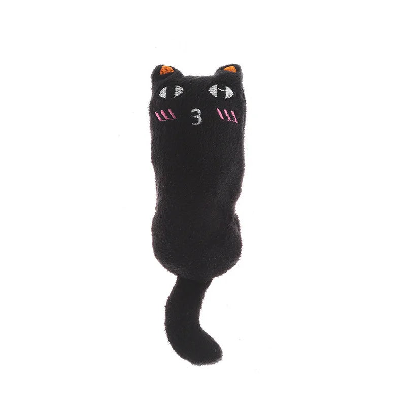 Interactive Mini Cat Toy Cute Plush Funny Squeaky Catnip Chew Toy for Kittens Pet Accessories Teeth Grinding & Interactive Play