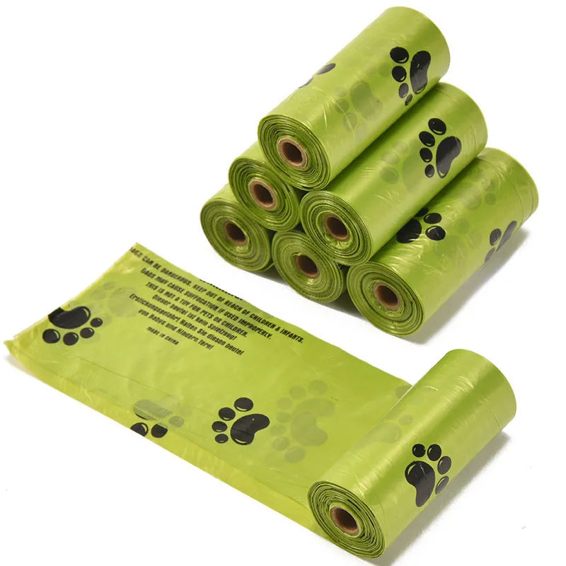 Pet Biodegradable Trash Bag Dog Poop Bags Bulk Biobase Scented Poo Bag Degradable Cat Waste Bags Dog Poop Dispenser Gifts