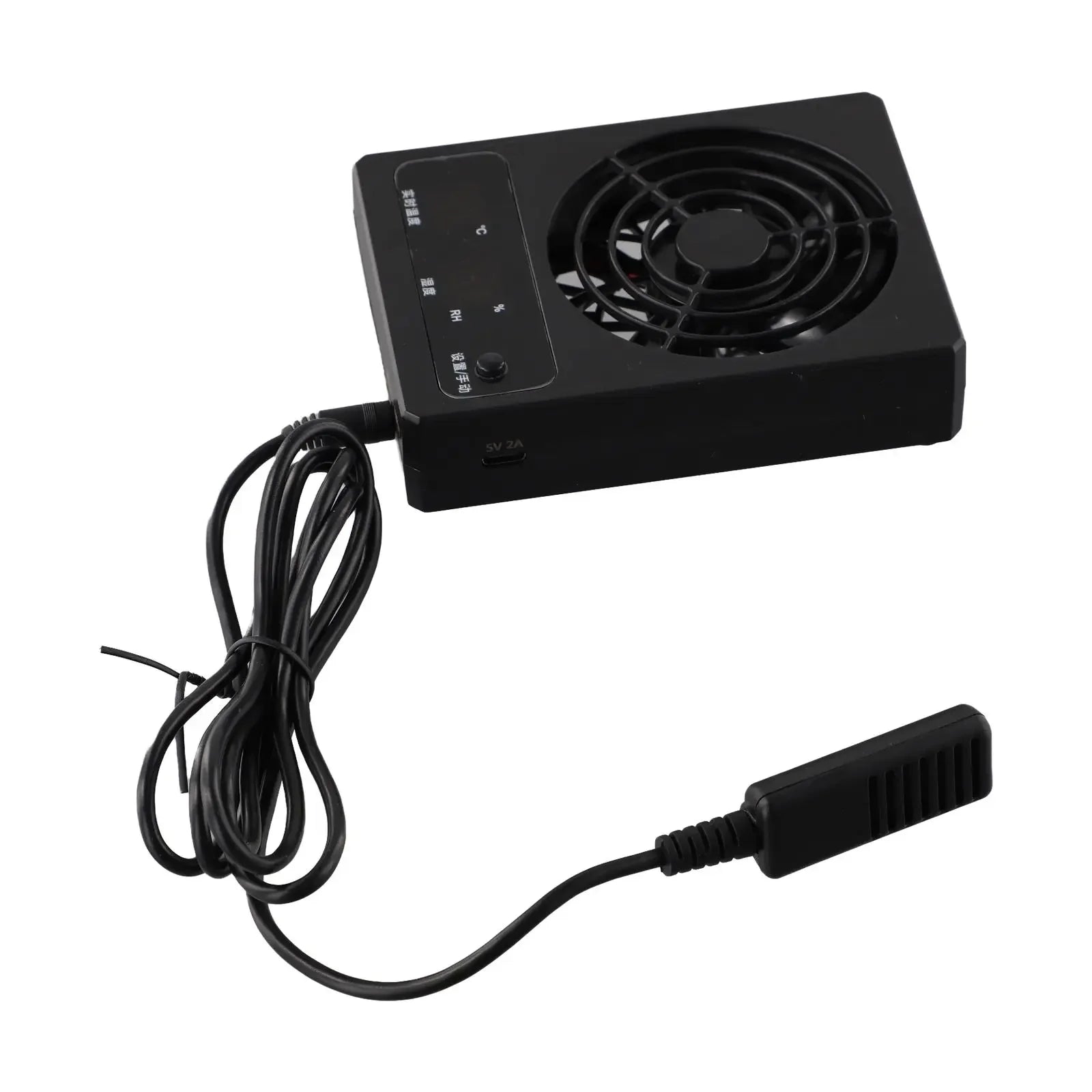 1pc Ventilation Fan For Reptile Enclosure Dehumidifier For Rainforest-Terrarium Home Pet Products Temperature Controlled Fan